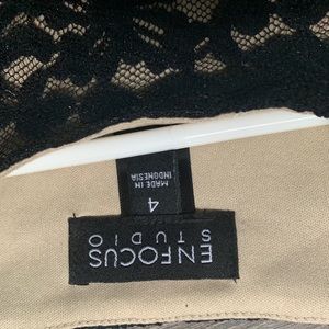 cute black/lace nude straight down dress